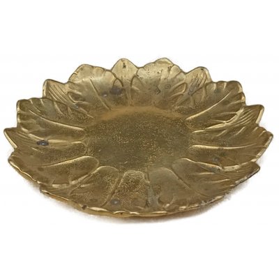 Vintage Messing Schale in Blumenform