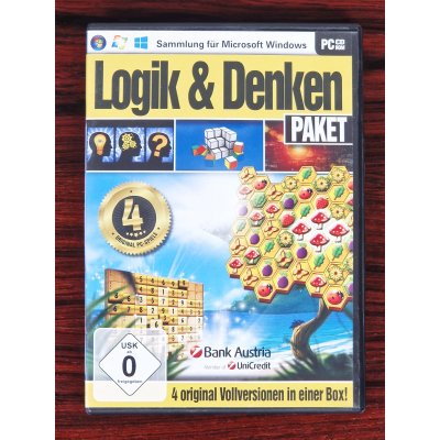 Logik & Denken Paket - 4 Original Vollversionen - PC-Spiel - CD-ROM