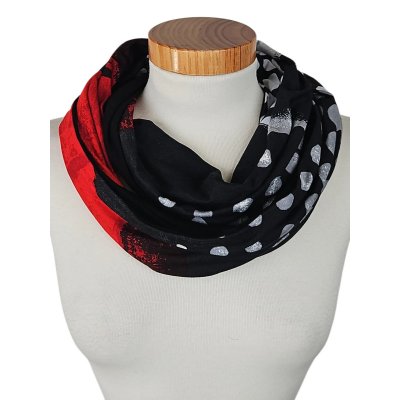  CREATION - Strick Loop / Schal Damen - schwarz/multicolor