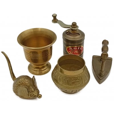 Vintage Messing-Deko-Set (5-teilig)