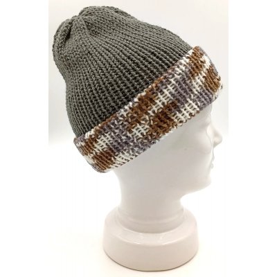 Handgestrickte Wendemütze
