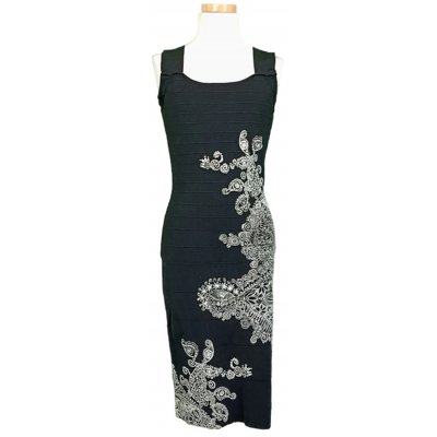 Desigual Damenkleid schwarz mit Blumendruck Gr. M