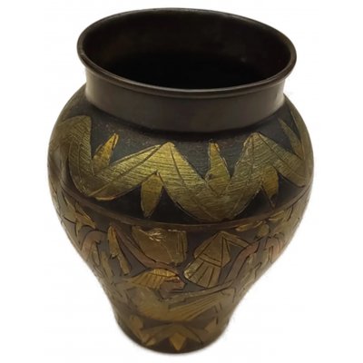 Vintage Ägyptische Vase mit Pharaonen-Relief