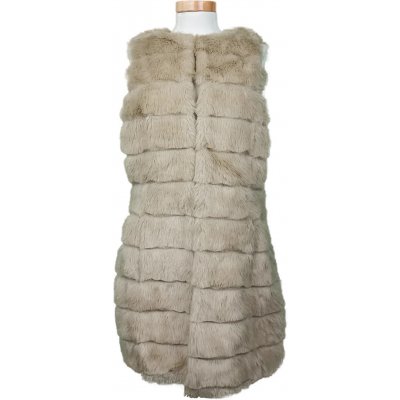 Yaya Damen Kunstfellweste beige Gr. M