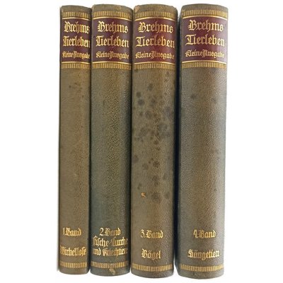 Brehms Tierleben - Kleine Ausgabe für Volk und Schule 4 Bände (1926)