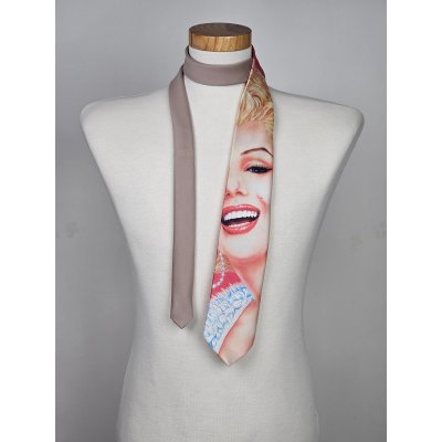 Vintage Ralph Marlin Krawatte "Portrait of Marilyn" 1991, Marilyn Monroe Pop Art Kult