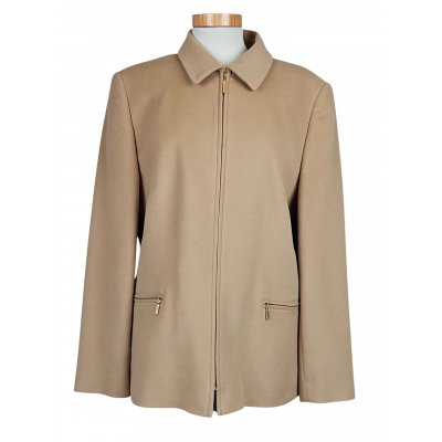 BASLER Vintage Damen Wolljacke, beige - Gr. L