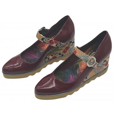 Desigual Damen Plateau Schuhe, rot - Gr. 40