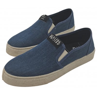 Wasted Slip-On Sneaker, blau - Gr. 38