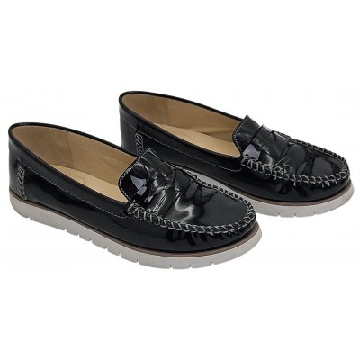 GEOX Respira Damen Mokassins, schwarz - Gr. 39