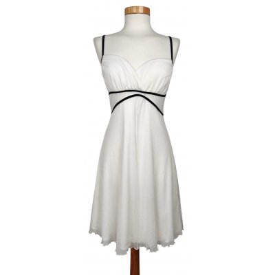 AMISU Damen Midikleid, weiß - Gr. S