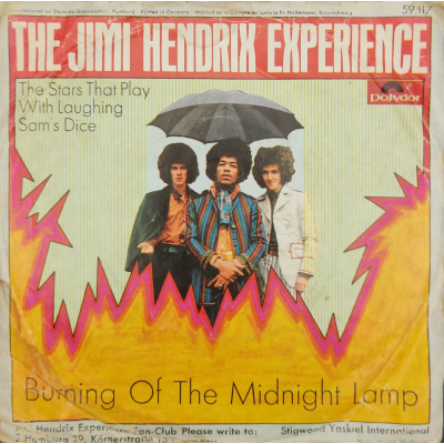 Single Vinyl Jimi Hendrix "The Jimi Hendrix Experience Burning Of The Midnight Lamp" 