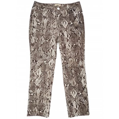 Oui Damen Hose, animalprint - Gr. 40/L