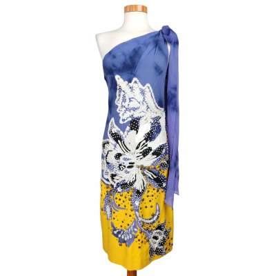 DIANE VON FURSTENBERG Damen Midikleid, multicolor - Gr. M