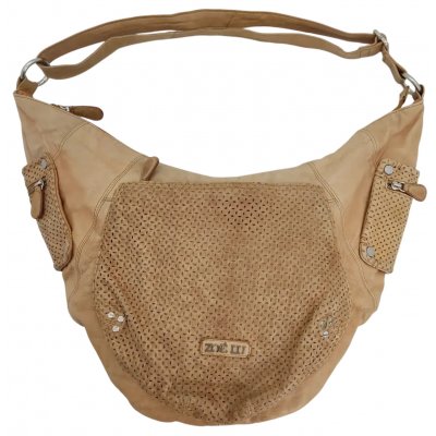 Steffi's Pick - ZOÉ LU Damen Leder Umhängetasche, braun