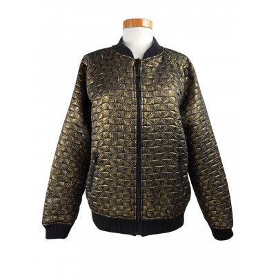 Denim Co Damen Jacke, gold/schwarz - Gr. L/40