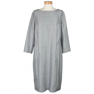 BARBARA SCHWARZER Damen Midikleid, grau - Gr. XL 