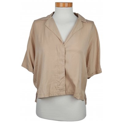 comma Damen Bluse, beige - Gr. XS
