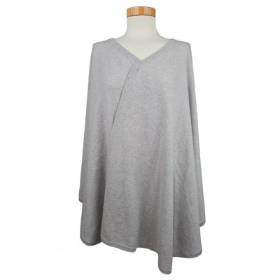 The Mercer Damen Cape (Wolle/Kaschmir), grau - Gr. 40/42