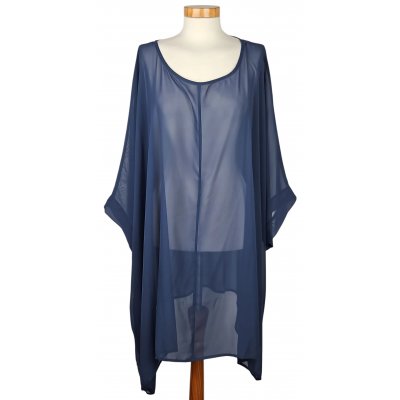Ulla Popken Damen Tunika, blau - 9XL / 58
