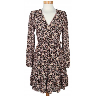 JOHANNA Damen Midikleid, schwarz/grün - Gr. XS