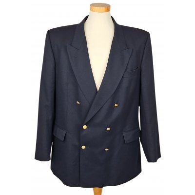 Burberry Herren Vintage Sakko, marine - Gr. XL 