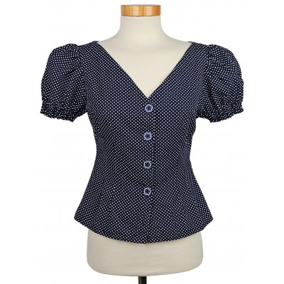 Lena Hoschek Damen Bluse, blau - Gr. S 