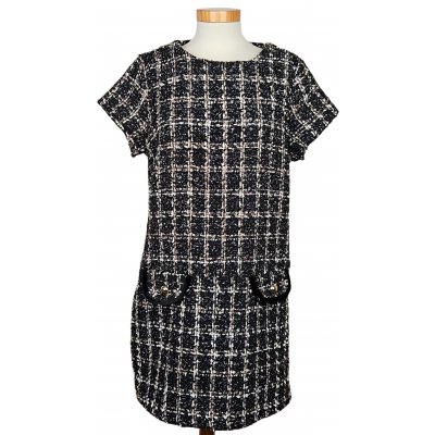 COLLOSEUM Damen Midikleid, schwarz - Gr. L 