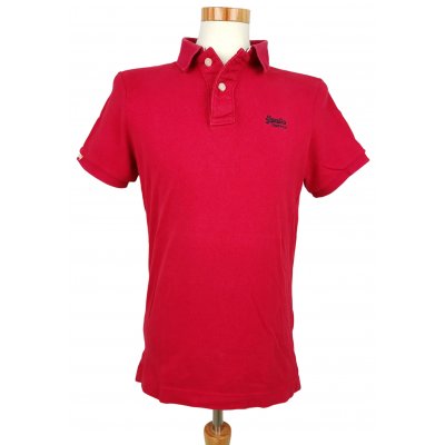 Superdry Herren Polo Shirt, rot - Gr. L 
