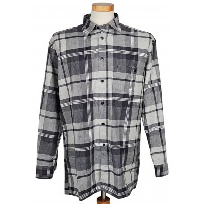LUIGI Vintage Herren Hemd, grau - Gr. M 
