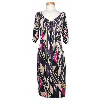 Diane von Furstenberg Damen Midikleid, multicolor - Gr. L 