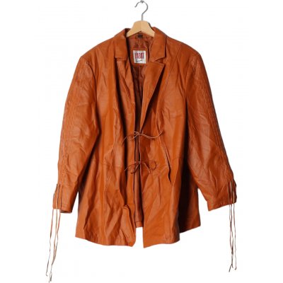 Babäm! - FRONTLINE Vintage Herren Ledermantel, braun - Gr. XXL 