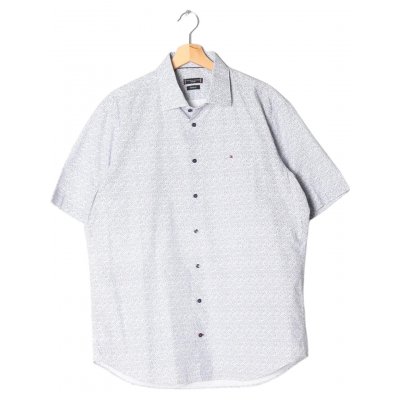 Babäm! - Tommy Hilfiger Herren Kurzarmhemd, blau - Gr. L