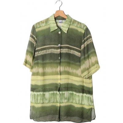 Babäm! - TRU Damen Vintage Mesh Hemd, grün - Gr. XXL