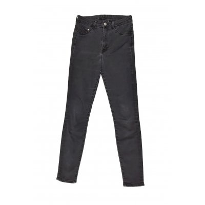 H&M High Waist Damen Jeggings Denim, dunkelgrau - Gr. S / 36