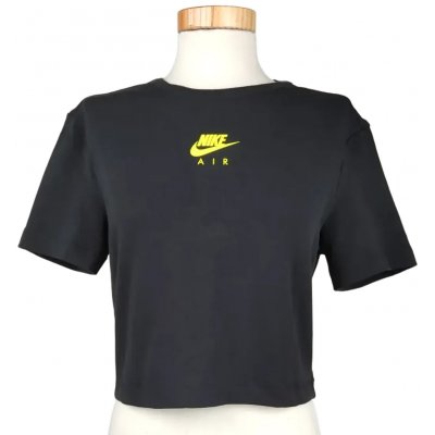 Nike Air Damen Crop T-Shirt, schwarz - Gr. L
