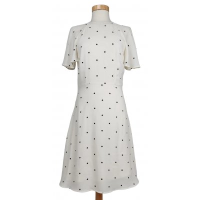 H&M Damen Midikleid, weiß - Gr. S