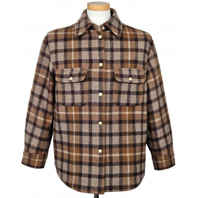 Marco O'Polo Herren Hemdjacke, braun - Gr. S