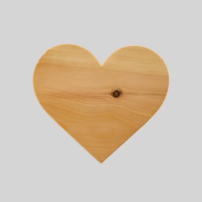 Dekoratives Herz aus Zirbenholz