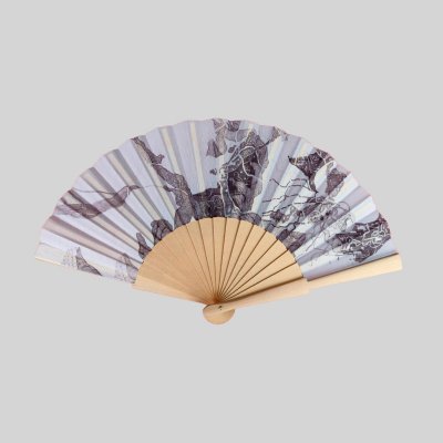 Fächer mit Kunstdruck