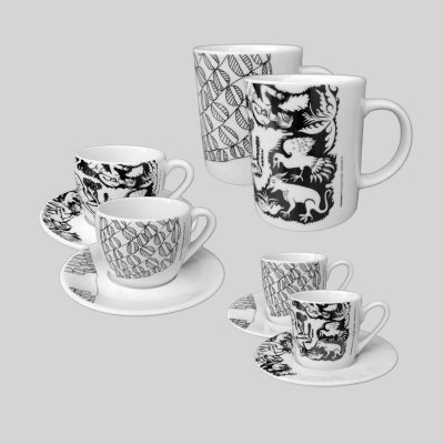 Caritassen - Kaffeetassen mit Kunstdruck