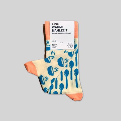 "Warme Mahlzeit"-Socken
