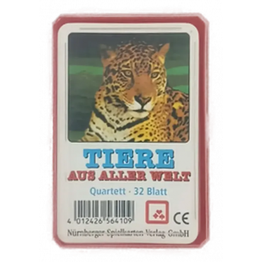 Tiere aus aller Welt - Kartenspiel (32 Blatt)
