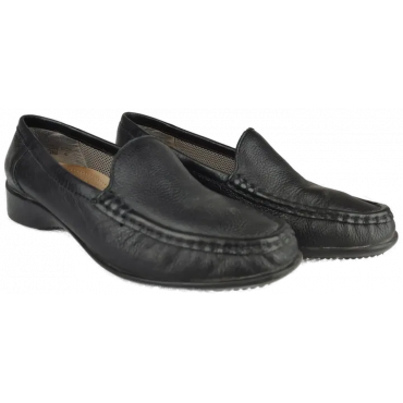 Ara Damen Mokassins Leder,  schwarz - Gr. 37 G