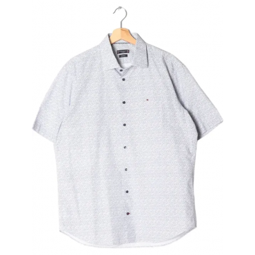 Babäm! - Tommy Hilfiger Herren Kurzarmhemd, blau - Gr. L