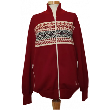 Löffler Damen Trainingsjacke rot Gr. 46 Vintage