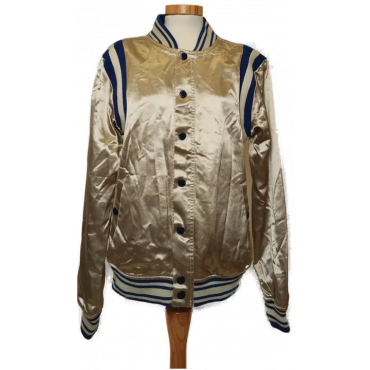 SCOTCH & SODA True Blue Damen Bomberjacke beige/blau Gr. S