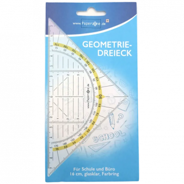 Paperzone Geometrie-Dreieck 16 cm