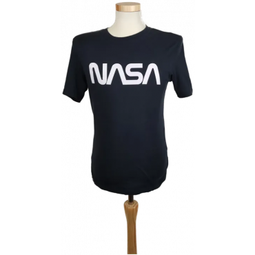 H&M Herren T-Shirt Blau Gr. S