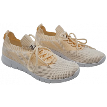 LANIUS TENCEL Damen Sneaker, weiß/beige - Gr. 41
